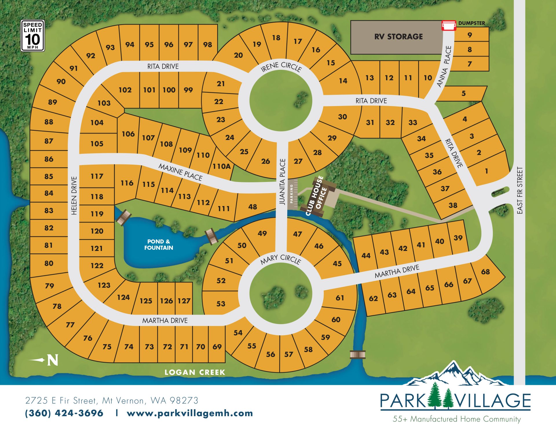 Park Village map